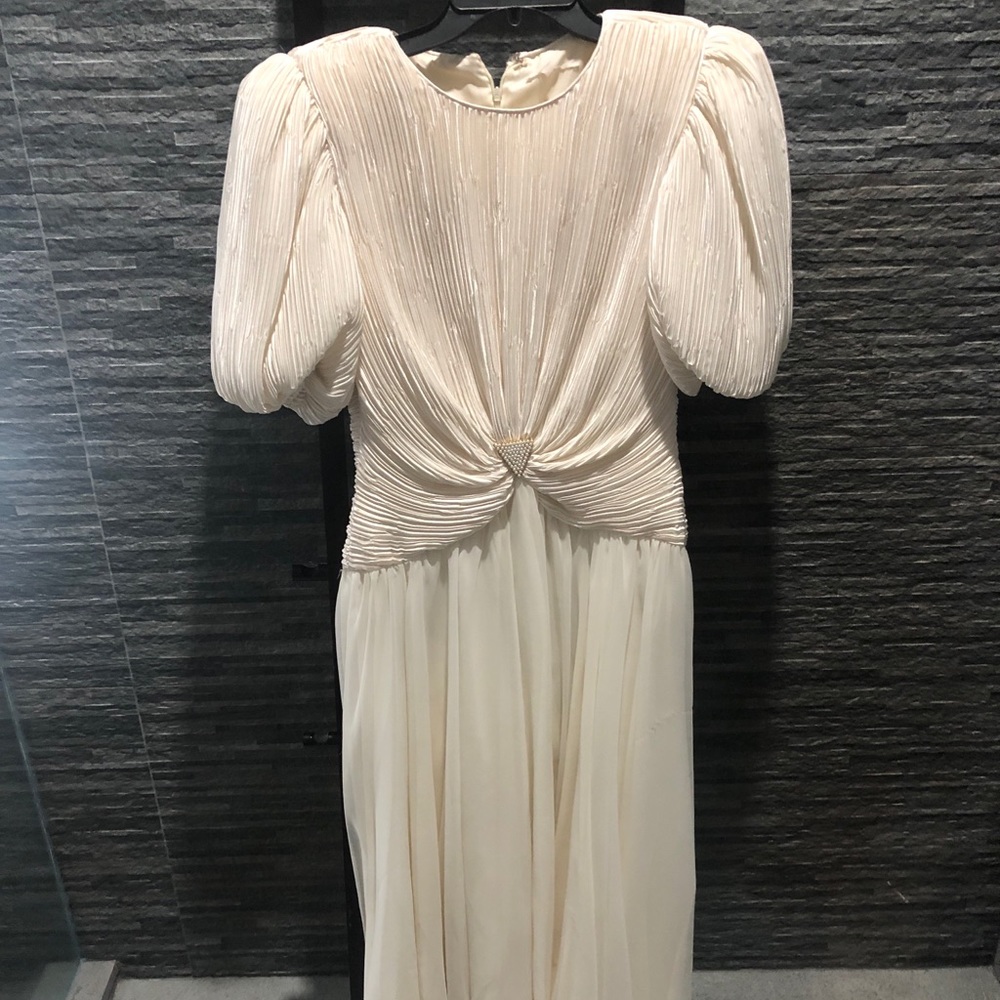 Ladies Off White Formal Dress